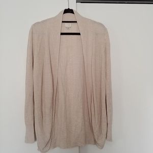 Cream Long Sleeve Cocoon Cardigan
